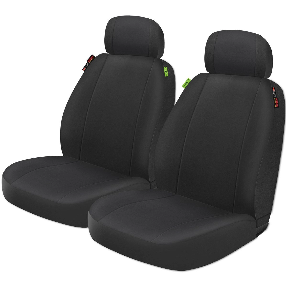 Repco Front Car Seat Covers Repreve, Black - Pair