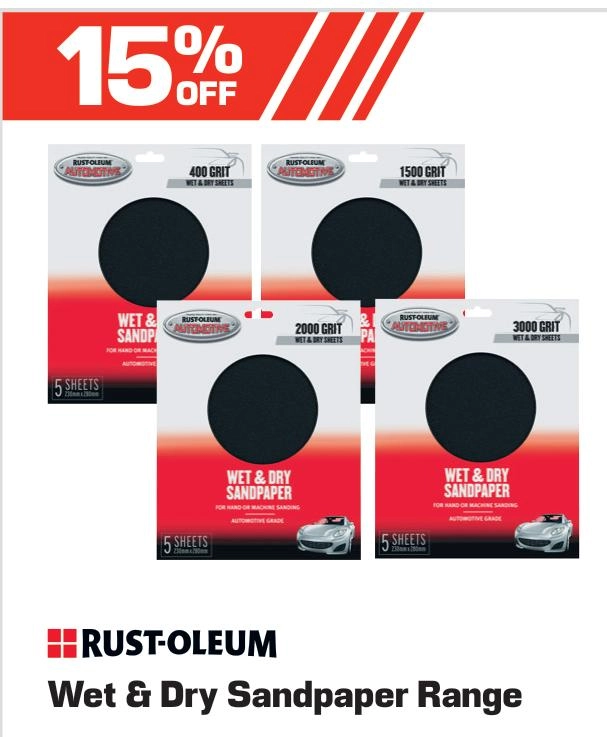 Rust-Oleum Wet & Dry Sandpaper