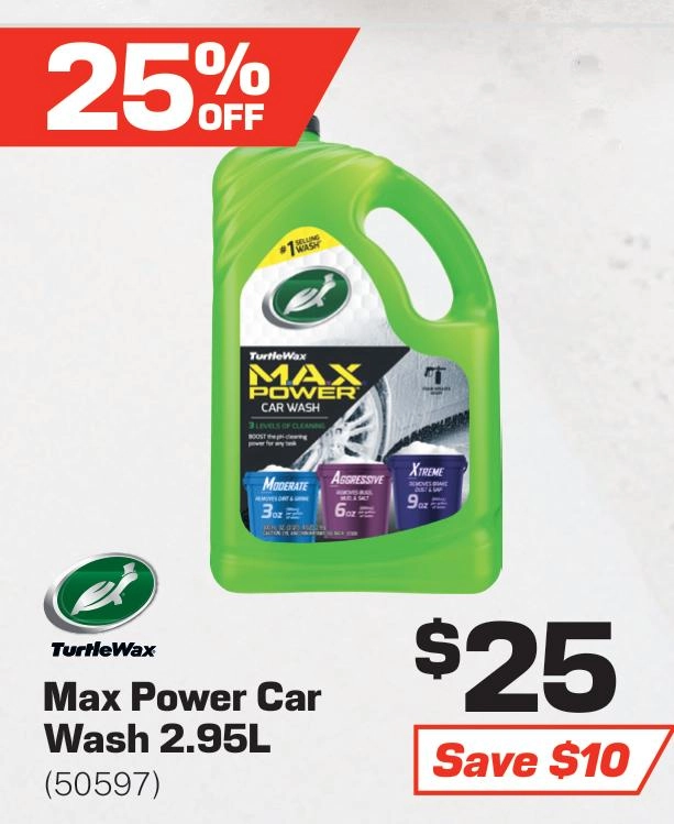 Turtle Wax Max Power Car Wash 2.95L - 50597