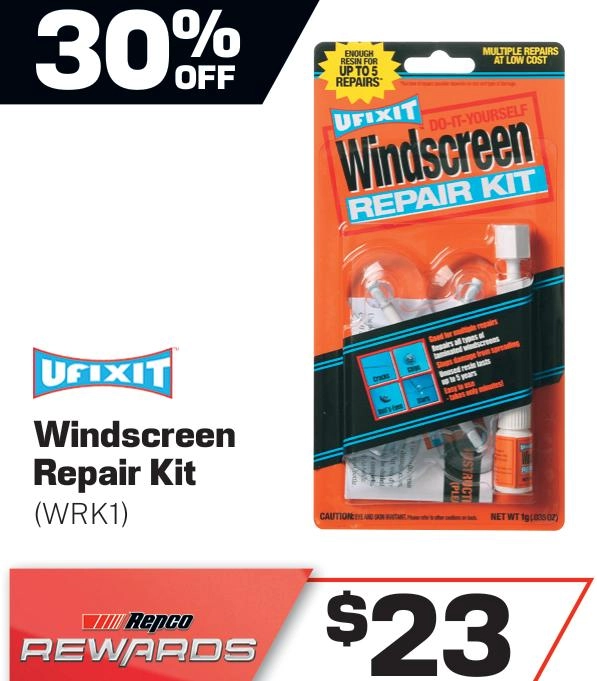 Ufixit DIY Windscreen Chip Repair Kit - WRK1