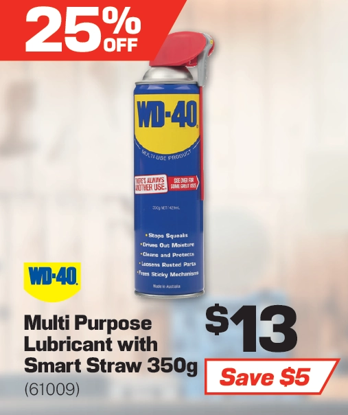 WD-40 Multi Purpose Lubricant with Smart Straw 350g - 61009