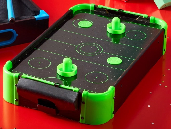 Neon Tabletop Air Hockey Game