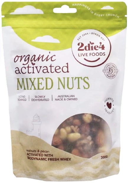 2DIE4 Live Foods Organic Activated Mixed Nuts 300g