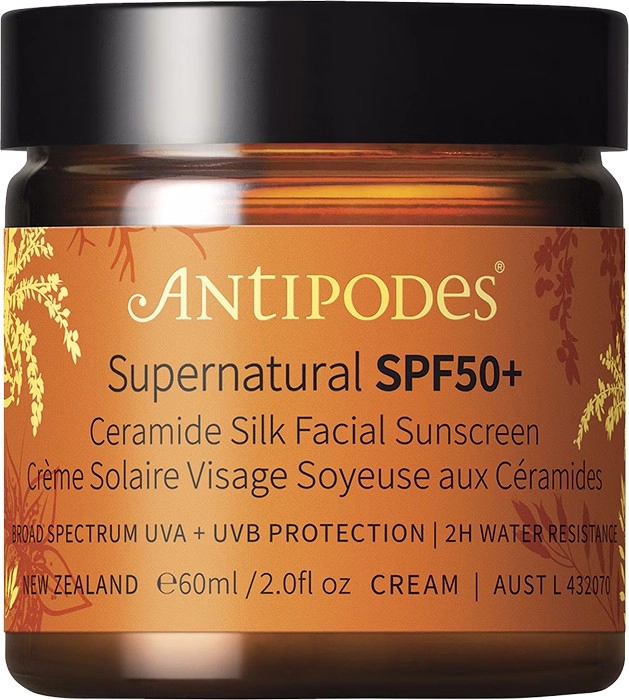 Antipodes Supernatural SPF50+ Ceramide Silk Facial Sunscreen 60ml