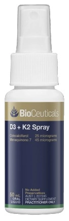 Bioceuticals D3 + K2 Spray 50ml