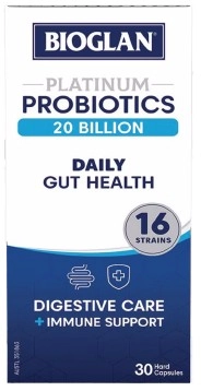 Bioglan Platinum Probiotics 20 Billion Daily Gut Health 30 Capsules