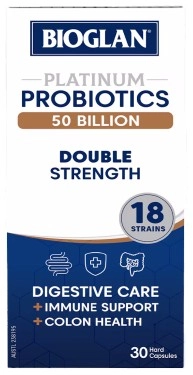 Bioglan Platinum Probiotics 50 Billion Double Strength 30 Capsules