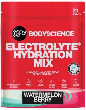 BSc Electrolyte+ Hydration Mix Watermelon Berry 120g