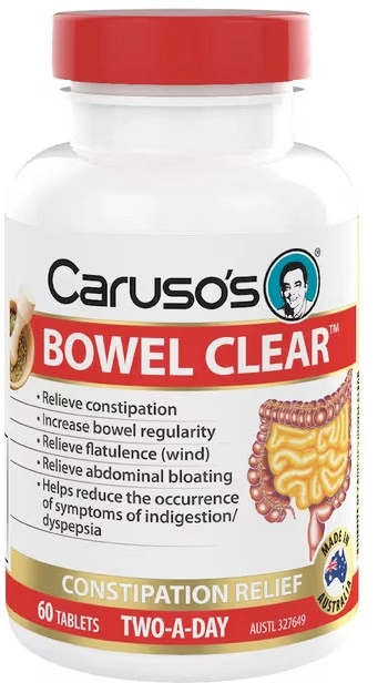 Caruso’s Bowel Clear Constipation Relief 60 Tablets