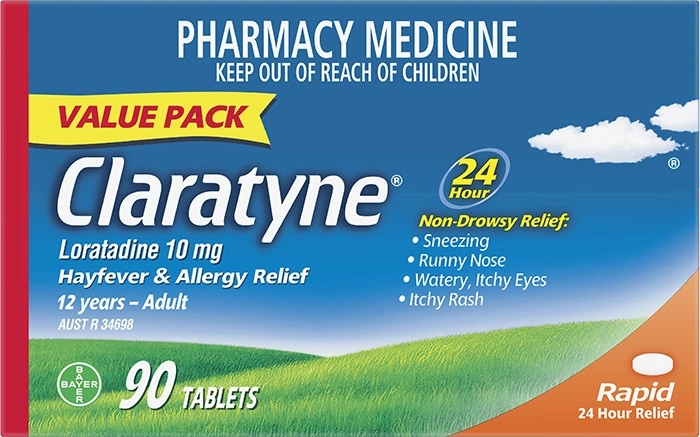 Claratyne Hayfever Allergy Relief Non Drowsy 90 Tablets