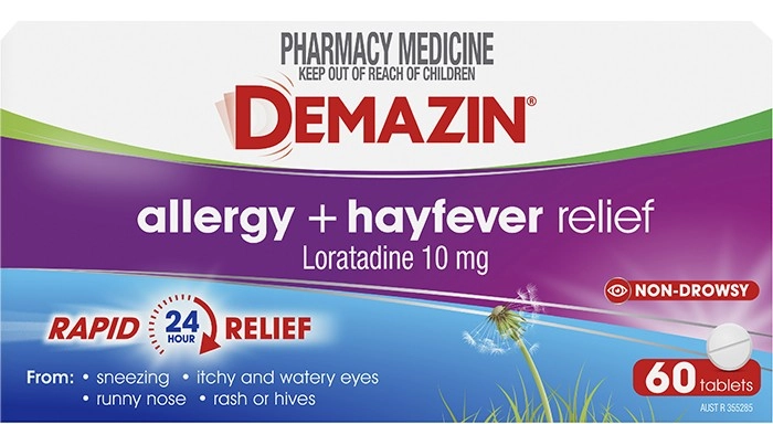 Demazin Allergy + Hayfever Rapid Relief 60 Tablets