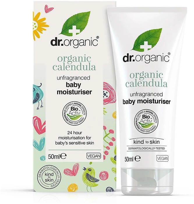 Dr Organic Organic Calendula Baby Moisturiser Fragrance Free 50ml