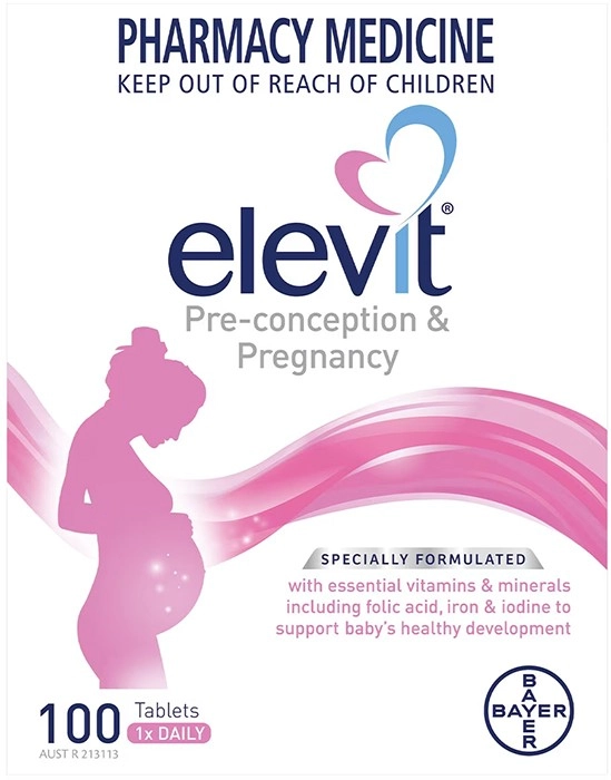 Elevit Pre-conception & Pregnancy Multivitamin 100 Tablets