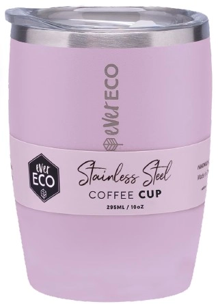 Ever Eco Insulated Coffee Cup Byron Bay Lilac 295ml