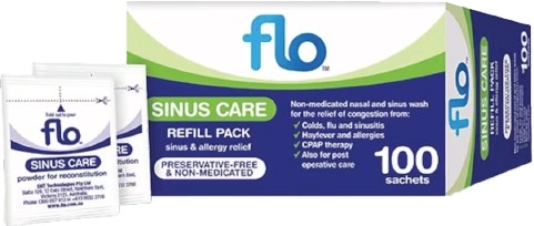 Flo Sinus Care Refill Sachets 100 Pack