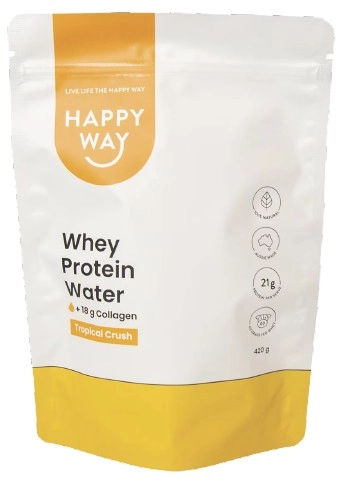 Happy Way Whey Protein Water Powder Tropical Crush 420g