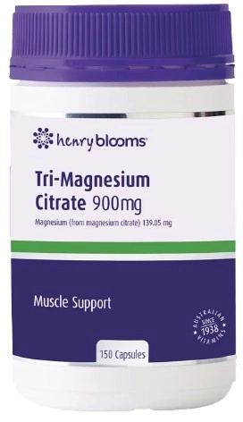 Henry Blooms Tri-Magnesium Citrate 900mg 150 Capsules