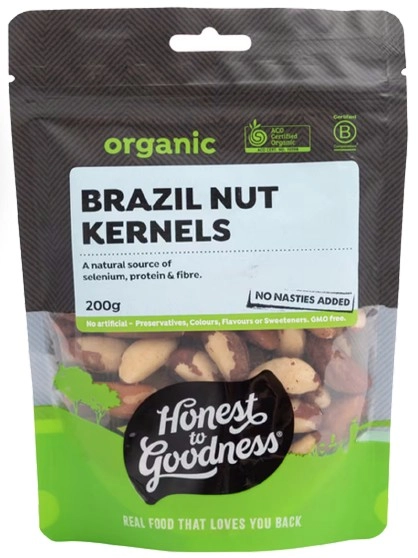 Honest to Goodness Organic Brazil Nut Kernels 200g