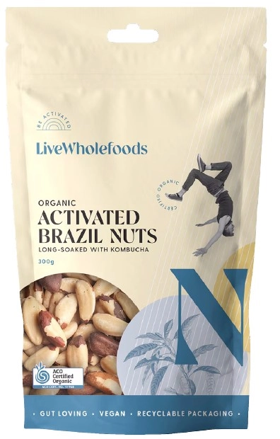 Live Wholefoods Organic Activated Brazil Nuts 300g