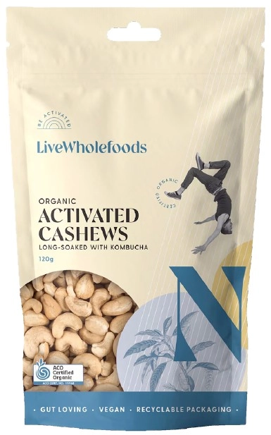 Live Wholefoods Organic Activated Cashews 300g