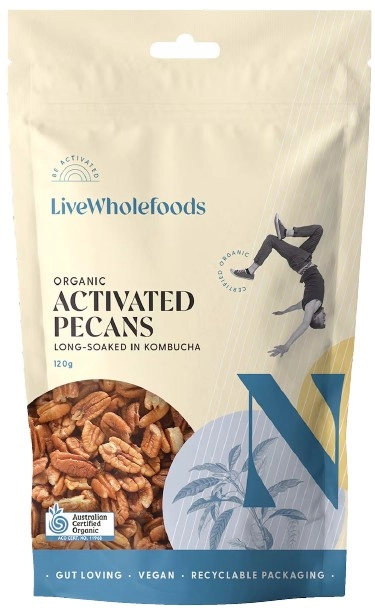 Live Wholefoods Organic Activated Pecans 300g