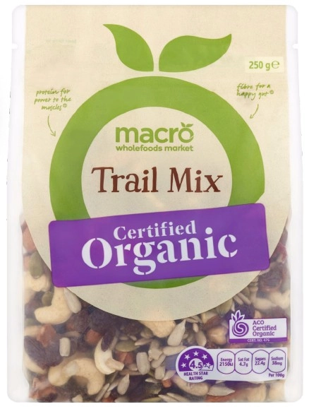 Macro Organic Trail Mix 250g