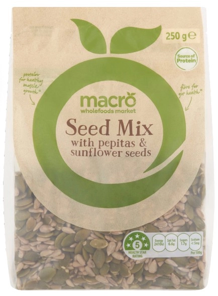 Macro Seed Mix with Pepitas & Sunflower Seeds 250g