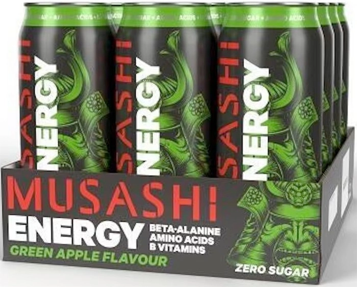 Musashi Energy Green Apple 12 x 500ml