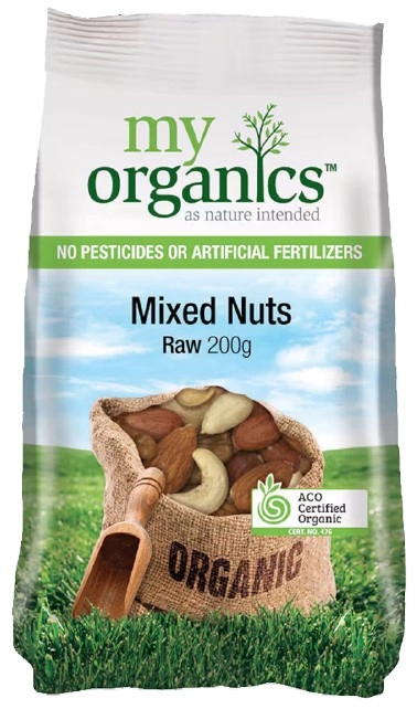 My Organics Mixed Nuts Raw 200g