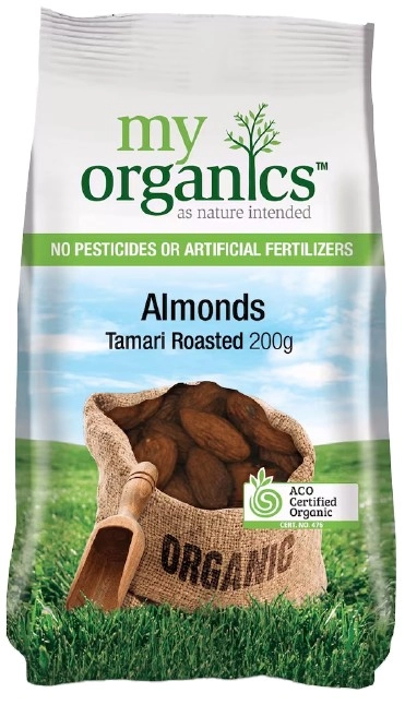 My Organics Tamari Almonds Roasted 200g