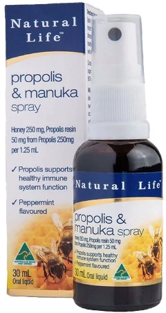 Natural Life Propolis & Manuka Honey Spray 30ml