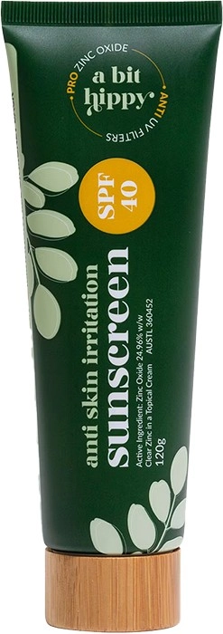 NEW A Bit Hippy Anti-Skin Irritation Sunscreen SPF40 - 120g