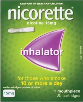 Nicorette Quit Smoking Inhalator 15mg 20 Pack