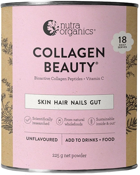 Nutra Organics Collagen Beauty Powder Unflavoured 225g