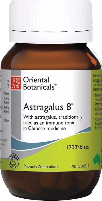 Oriental Botanicals Astragalus 8 120 Tablets