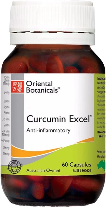 Oriental Botanicals Curcumin Excel 60 Capsules