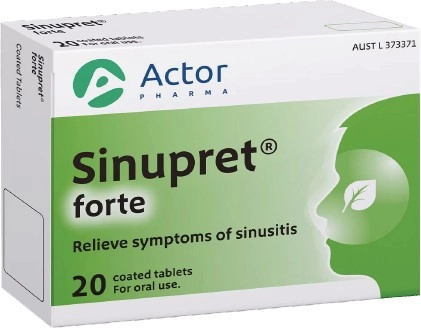 Sinupret Forte Sinusitis Relief 20 Tablets