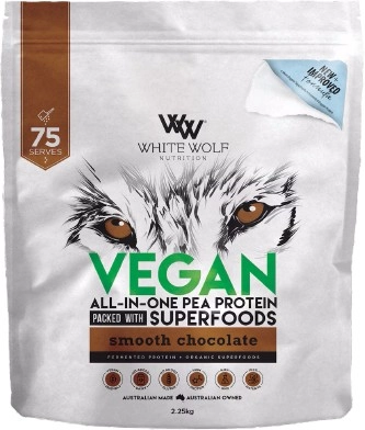 White Wolf Nutrition Vegan Protein With Superfoods Smooth Chocolate 2.25kg