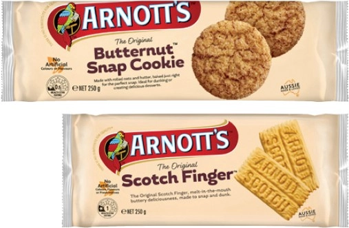 Arnott's Butternut Snap or Scotch Finger Biscuits 250g