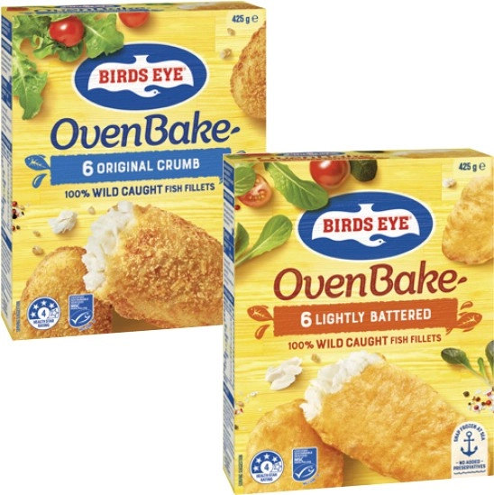 Birds Eye Oven Bake Fish Fillets 425g