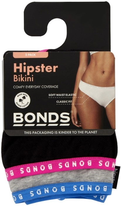 Bonds Women's Hipster Bikini Brief 2 Pack