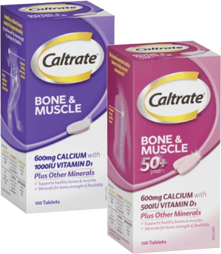 Caltrate Bone & Muscle Health or Bone & Muscle Health 50+ Tablets 100 Pack^