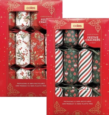 Christmas Festive Crackers 12 Pack