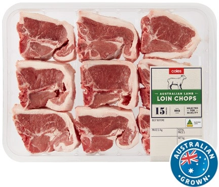 Coles Australian Lamb Loin Chops