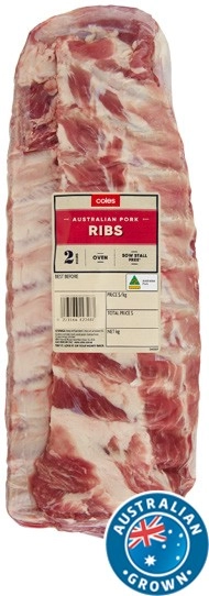 Coles Australian Pork BBQ Ribs