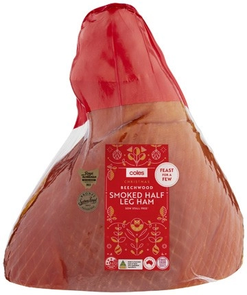 Coles Beechwood Smoked Half Leg Ham