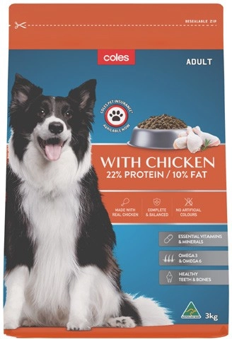 Coles Dry Dog Food 3kg