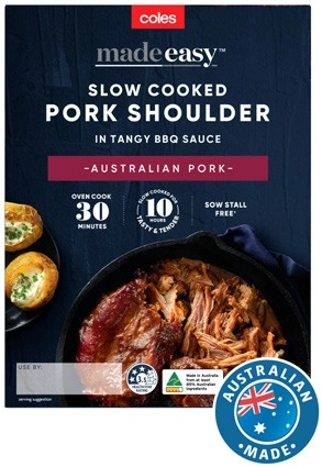 Coles Made Easy Slow Cooked Pork Shoulder 480g