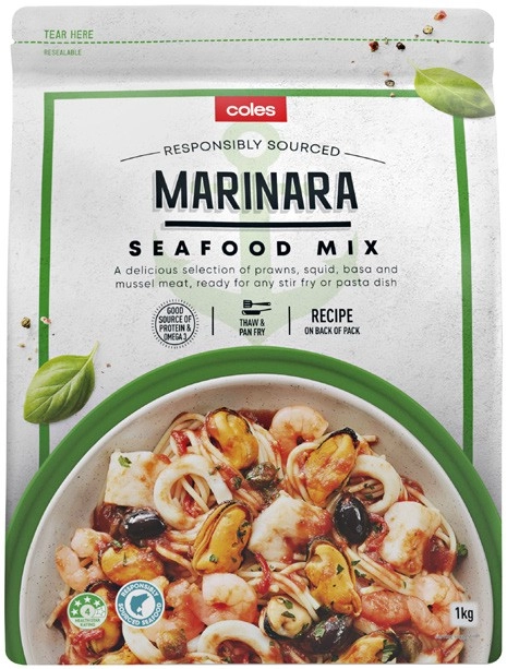 Coles Seafood Marinara Mix 1kg