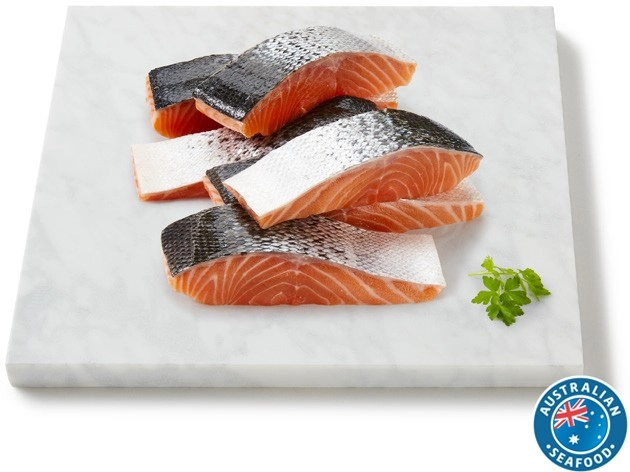 Coles Tasmanian Fresh Salmon Portions Skin On